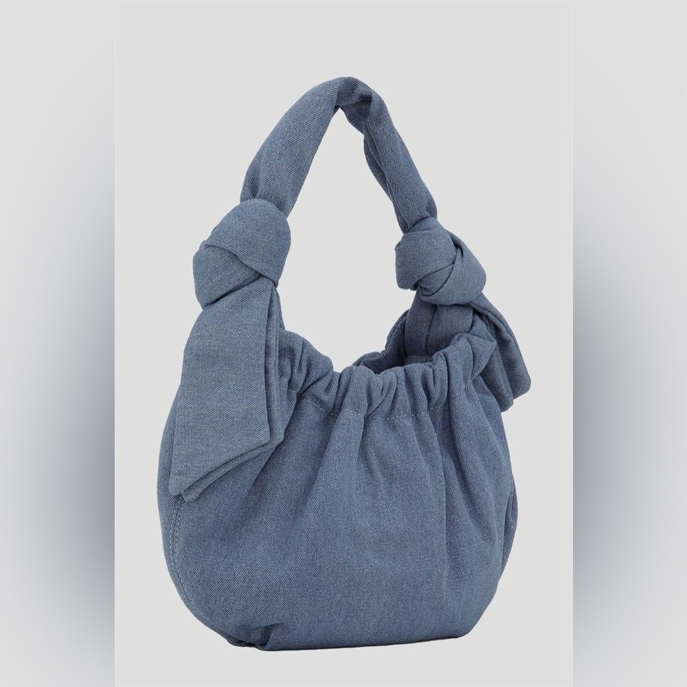Ganni Occasion Small Hobo Denim Bag